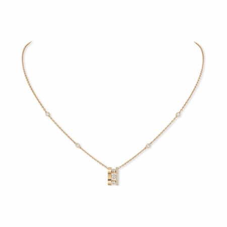 Messika Move Romane necklace, rose gold, diamonds