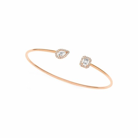 Messika My Twin Toi & Moi bracelet, rose gold, diamonds