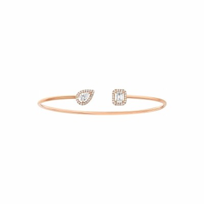 Messika My Twin Toi & Moi bracelet, rose gold, diamonds