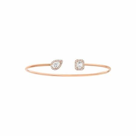 Messika My Twin Toi & Moi bracelet, rose gold, diamonds