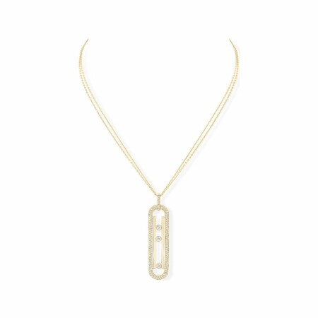 Collier sautoir Messika Move 10th en or jaune et diamants