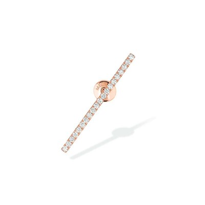 Mono boucle d'oreille Messika Gatsby en or rose et diamants