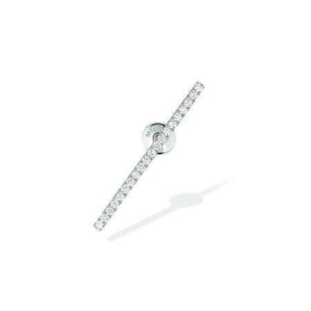 Messika Gatsby mono earring, white gold and diamonds