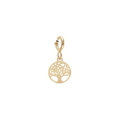 Charm Arbre De Vie en argent rhodié et argent doré