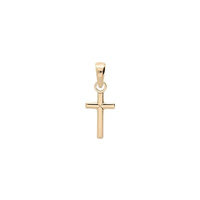 Pendentif croix en argent doré