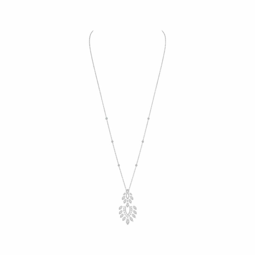 Messika Desert Bloom necklace, white gold, diamonds
