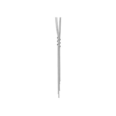 Collier argent rhodié Y multi chaînes 43cm