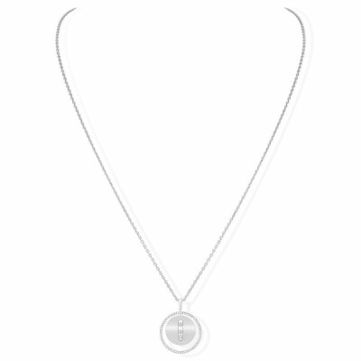 Collier Messika Lucky Move MM en or blanc et diamants