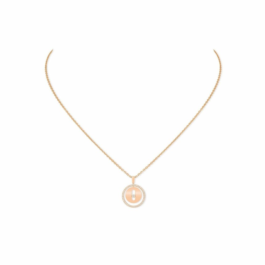 Collier Messika Lucky Move PM en or rose et diamants