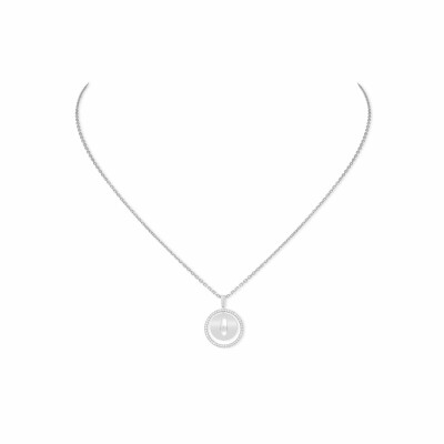 Collier Messika Lucky Move PM en or blanc et diamants