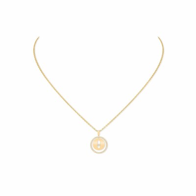 Messika Lucky Move PM necklace, yellow gold, diamonds