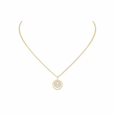 Collier Messika Lucky Move PM pavé en or jaune et diamants