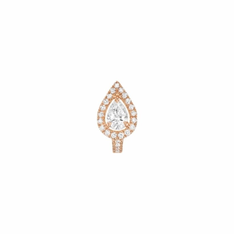 Messika PS single high clip-on earring, rose gold, diamonds
