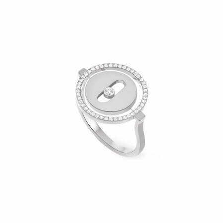 Bague Messika Lucky Move PM en or blanc et diamants