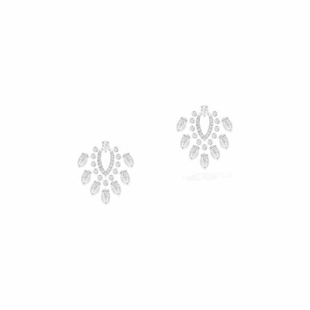 Boucles d'oreilles Messika Desert Bloom en or blanc et diamants