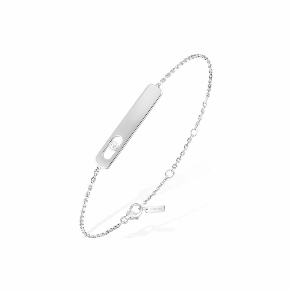 Bracelet Messika My First Diamond en or blanc et diamant