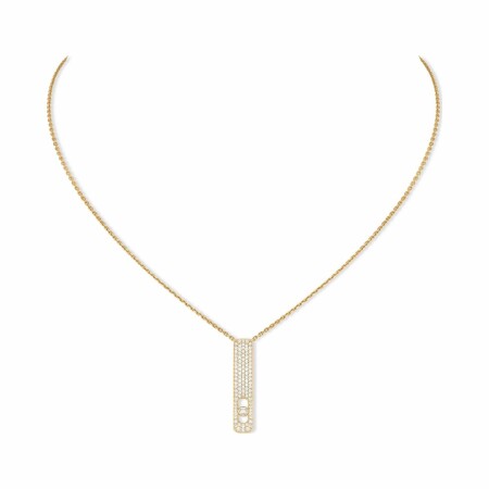 Messika pavé necklace, yellow gold, diamonds