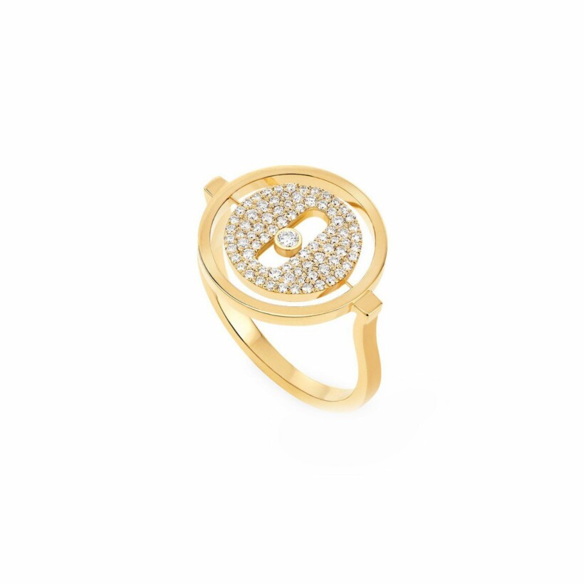 Messika Lucky Move ring, yellow gold, diamonds