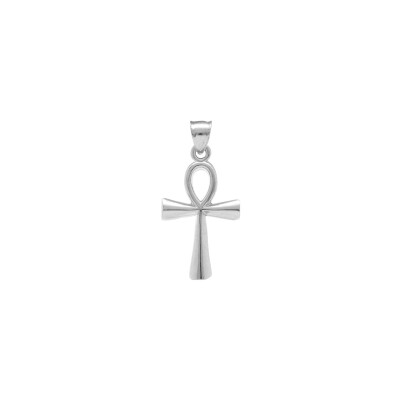 Pendentif croix De Vie Egyptienne 22 x 16mm en argent rhodié