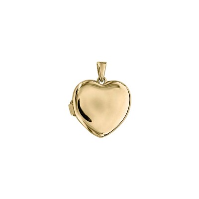 Pendentif cassolette coeur 20mm en argent doré