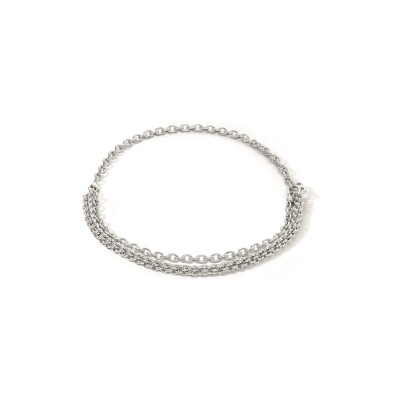 Collier Coeur de Lion Mesh Chain en acier