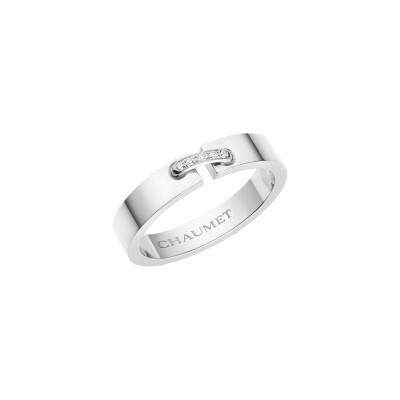 Chaumet Liens wedding ring, white gold, diamonds