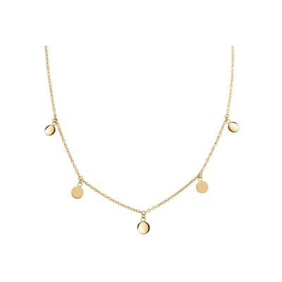 Collier Boccia Titanium en titane et plaqué or