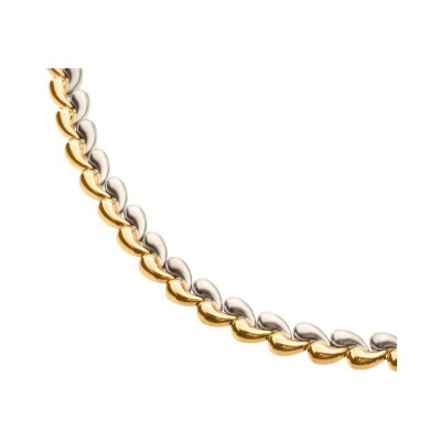 Collier Boccia Titanium en titane et plaqué or