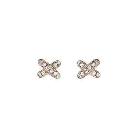 Chaumet Premiers Liens earrings, rose gold, diamonds