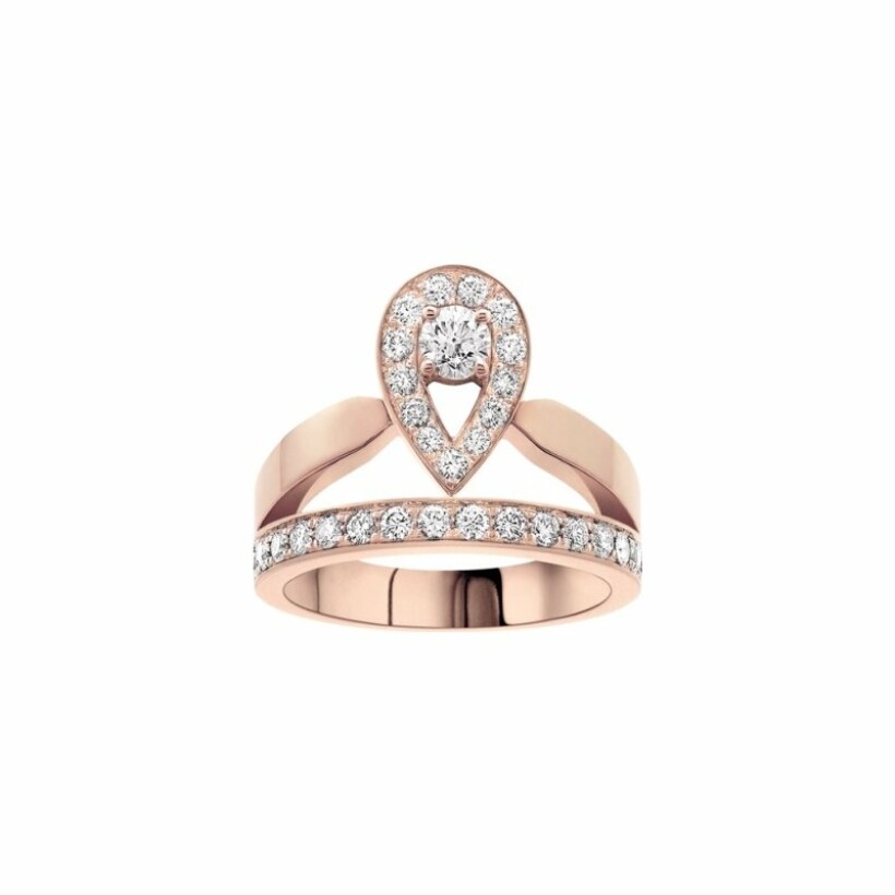 Bague Chaumet Joséphine en or rose et diamants