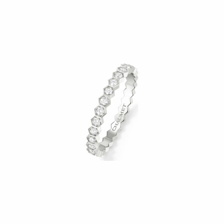 Chaumet Bee my love wedding ring, white gold, diamonds