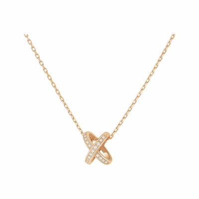 Chaumet Premiers Liens pendants, rose gold, diamonds