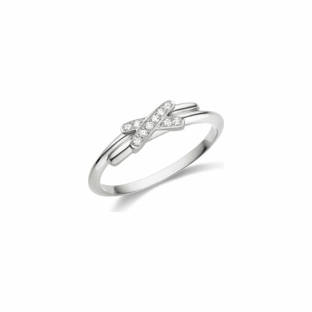 Bague Chaumet Premiers Liens en or blanc et diamants