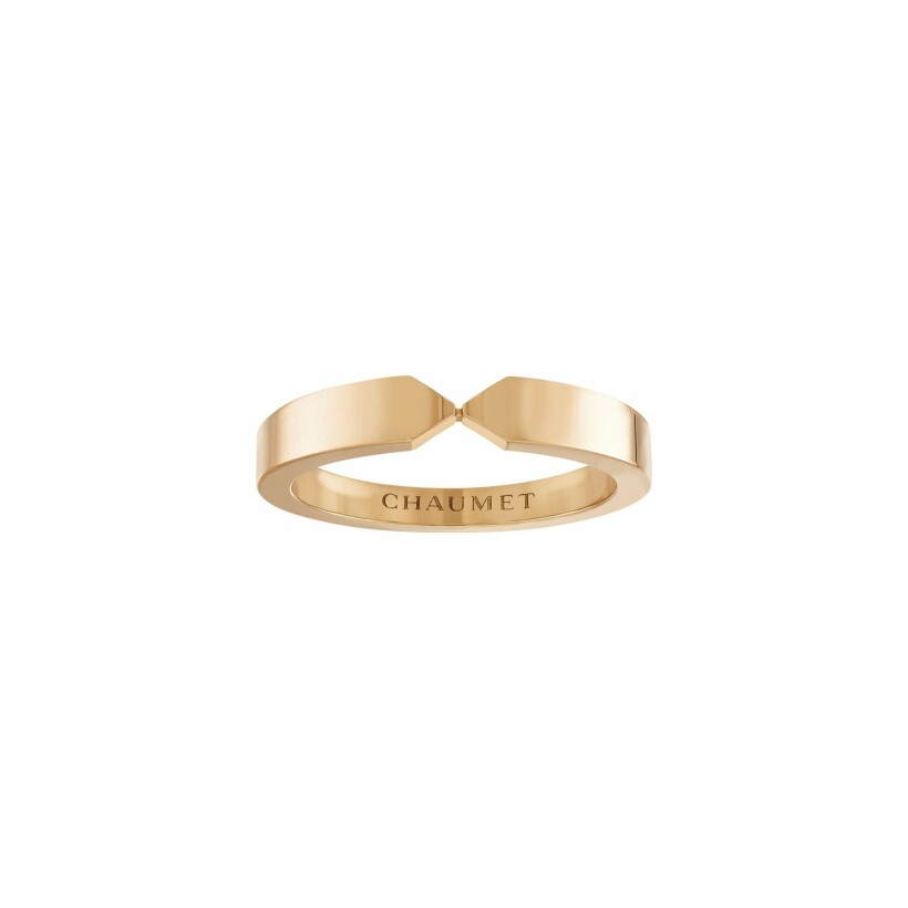 Chaumet Plume wedding ring, rose gold