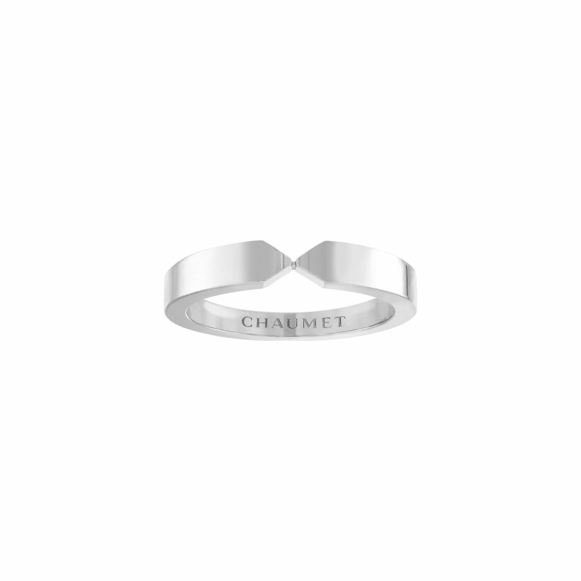 Chaumet Plume wedding ring, platinum