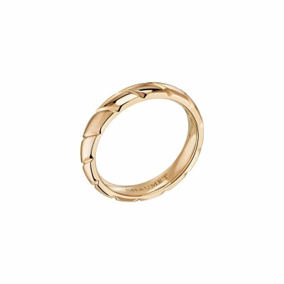 Alliance Torsade de Chaumet en or rose
