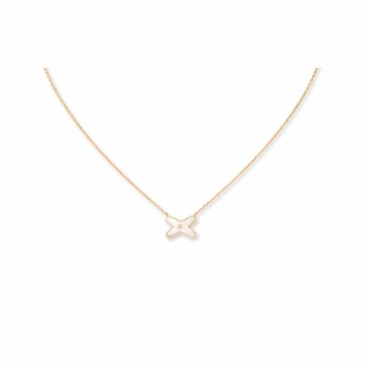 Chaumet Jeux de Liens pendants, pink gold, nacre, diamond