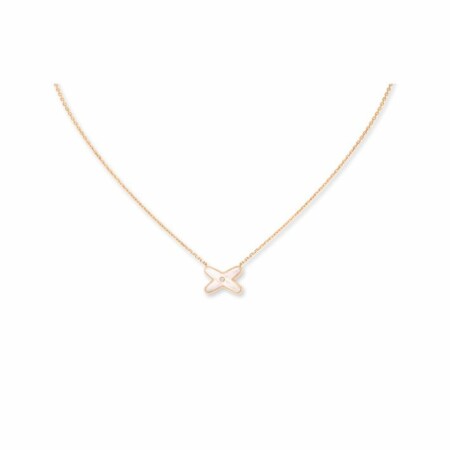 Chaumet Jeux de Liens pendants, pink gold, nacre, diamond