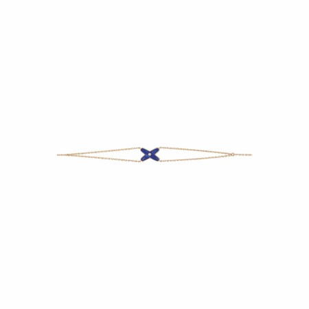 Chaumet Jeux de Liens bracelet, rose gold, diamond, lapis lazuli