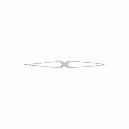 Chaumet Jeux de Liens bracelet, rose gold, diamond, turquoise