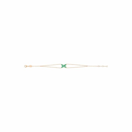 Chaumet Jeux de Liens bracelet, rose gold, diamond, chrysoprase