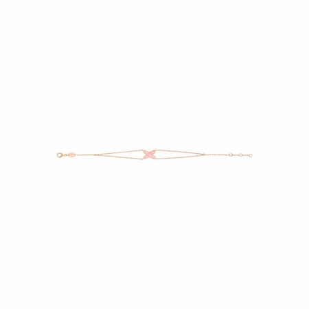 Chaumet Jeux de Liens bracelet, rose gold, diamond, pink opal