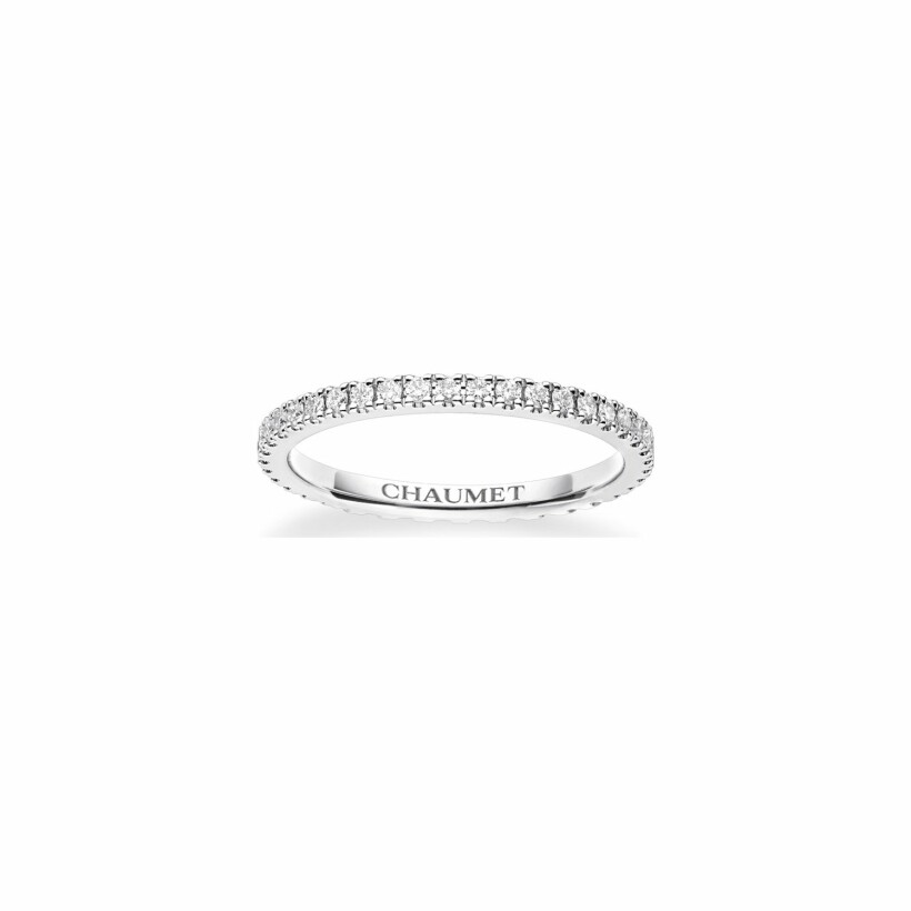 Alliance Chaumet Les Eternelles de Chaumet Pavées en platine et diamants