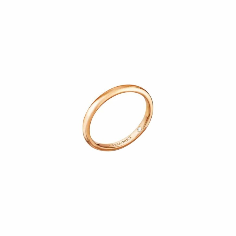 Chaumet Les Eternelles de Chaumet Classiques wedding ring, rose gold, diamonds