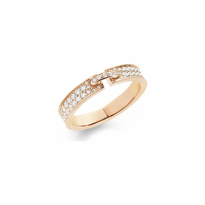 Chaumet Liens Evidence wedding ring, rose gold, diamonds