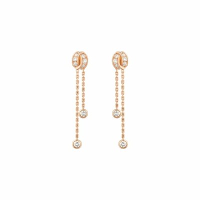 Boucles Chaumet Liens Séduction en or rose et diamants