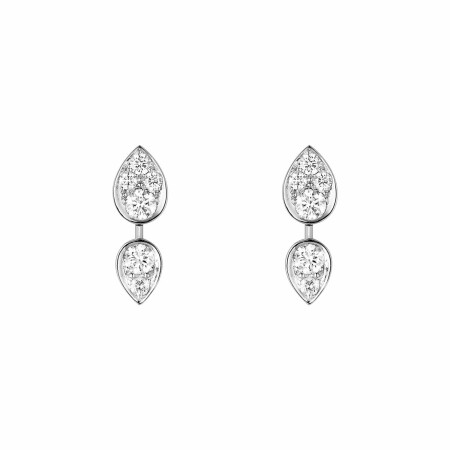 Boucles d'oreilles Chaumet Josephine Ronde d'Aigrettes en or blanc et diamant