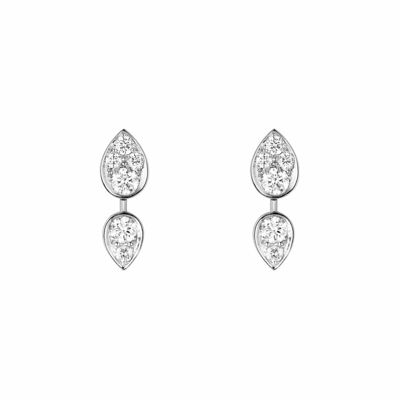 Chaumet Joséphine Rondes d’Aigrette earrings, white gold, diamond