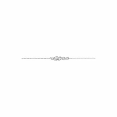 Bracelet Chaumet Josephine Ronde D'Aigrette en or blanc, aigue marine et diamants