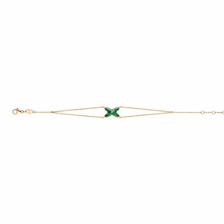 Chaumet Jeux de Liens bracelet, rose gold, diamond, malachite